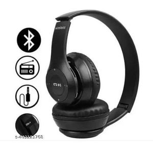 P47 Wireless Bluetooth Headphones 5.0+EDR With Vol Control, HD Sound Bass,Mic. Bluetooth & Wired Headset