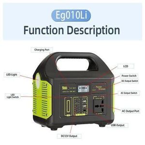 Rechargeable 300W  Emergency Generator For Blackouts Solar Generator with Pure Sine Wave AC Outlet, Long-Lasting LiFePO4 Battery Backup Power Supply for Outdoor Camping, Travel, RV Adventures, Off-Grid Living, and Emergency Home Use