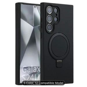 Pouch Magnetic Ring Holder Case For Samsung Galaxy S24 Ultra