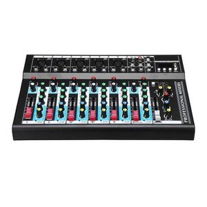 No Professional 48V 7 Channel Line Live Mixing Studio Audio Sound Mixer Console USB