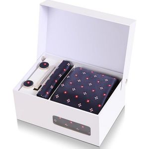 New Design Tie Set With Gift Box Jacquard Woven