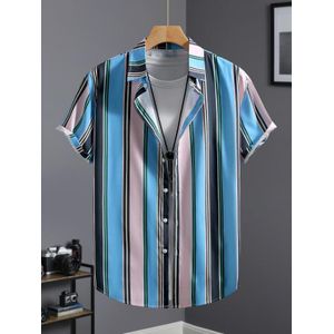 Life Of Blue Stripe Short Sleeve Shirt