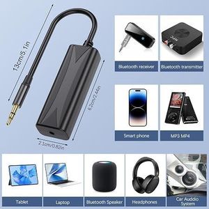 Upgraded 3.5mm AUX Ground Loop Noise Isolator, Buzzing Noise Filter with 3.5mm Audio Cable for Car, Home & Travel, Plug-and-Play Hi-Fi Sound with ABS Housing for Car Audio/Home Stereo System