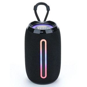 T&G TG653 Mini Portable Speaker Outdoor Wireless Subwoofer With Led Flashing Super Bass Wholesale Bluetooth Speakers BLACK