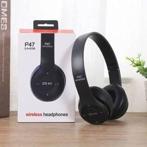 P47 Wireless Bluetooth 5.0 Stereo OverEar Foldable Headphones