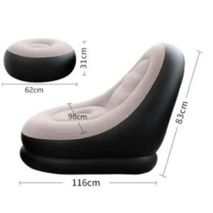 Inflatable Sofa With Electric Pump And Foot Stool