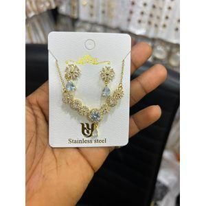 Jewelry Fashion Beautiful Ladies Necklace And Earring Set