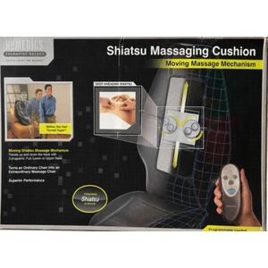 Homedics Shiatsu Massaging Cushion-True Massage Technology,Moving Shiatsu Mechanism, Fit Most Chairs 