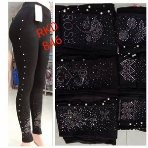 Strechy Shiny Stones Seamless Leggings BLACK DIFFERENT DESIGNS