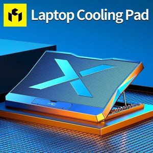 MC Q3 Gaming Laptop Cooler With Six Fans Adjustable Height Silent Cooling Pad Laptops Computer Stand For Laptops Below 15.6-inch