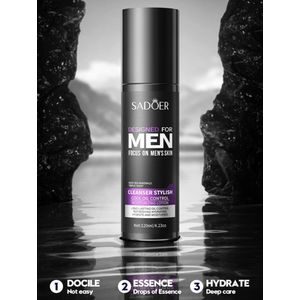 SADOER FAST LONG-LASTING Men's Oil Cleanser Toner Glowing Firming Emollient Moisturizing Water-Men's 5-in-1 Face Toner & Oil Cleanser - Glowing, Firming, Long-Lasting Moisture & Pore Refiner