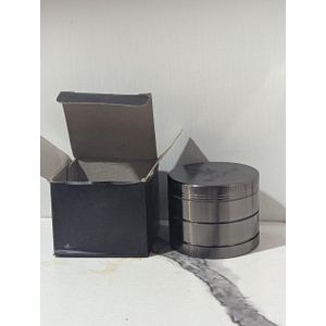 Black Metal Herb Grinder / Spice Grinder (Boxed Edition)