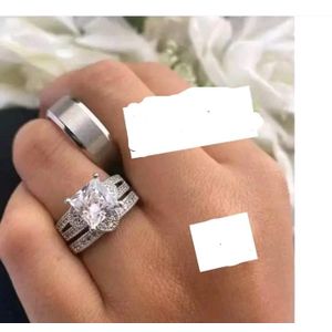 Infinite Love Silver Wedding Ring Set (Non Fading) -