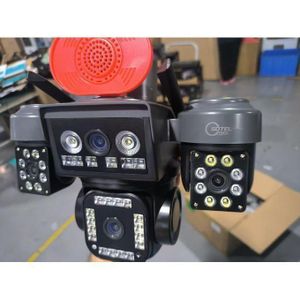 4-Lens AI Solar CCTV Camera – 4G Wireless Security Camera with Double Solar Panel, 16,000mAh Battery, eSIM & Night Vision