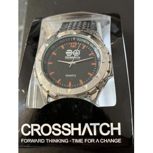 Crosshatch Men’s Quartz Wristwatch – Black Dial, Tachymeter Bezel Original From UK