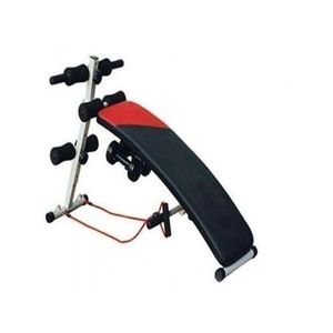 Sit Up Bench with Dumbbell and Rope – Adjustable Ab Bench for Home Gym – Core Training & Full Body Workout Equipment