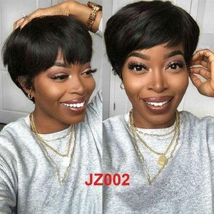 Pixie Cut Natural Color Short Bob Straight