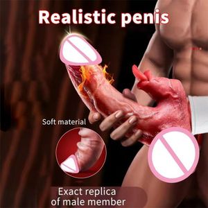 High Frequency G-S-p-o-t Retractable DildoMassage V-ibrator,Realistic DildoPenis For Female