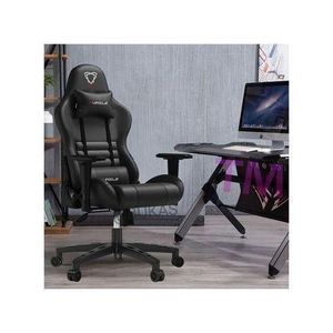 Executive Office Gaming Chair + Gaming Table Black
