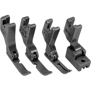 4Pcs Industrial Sewing Machine Zipper Presser Foot Set, P361 P36LN P363 S518N Feet Fit Juki DDL-555 Industrial Sewing Machines