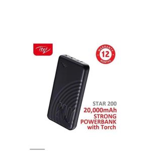 itel 20000mah Dual output fast charging Powerbank 