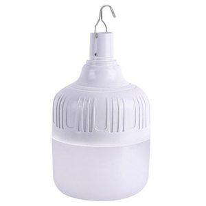 30Watts USB Rechargeable LED Bulb Camping Light with Hanging Hook - Portable Emergency Light for Tents, Outdoor Adventures & BBQs, Dimmable White Light, Battery, Wall-Mountable Design, Camping, Modern Lighting, Compact Design, Longlasting Leds, Home Users