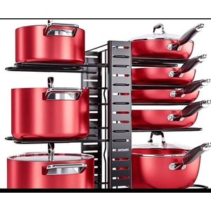 Expandable 10-layer kitchen pot&pan