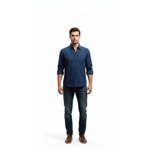 Checkers   material Men Shirt 