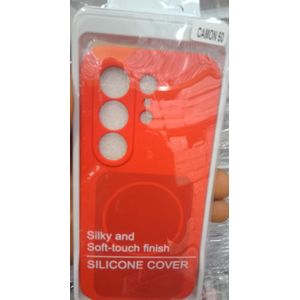 Tecno Camon 50 Red Protective silicone pouch 