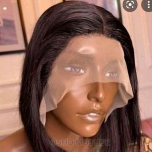 LUXURY Bone Straight Bob With Frontal Wig