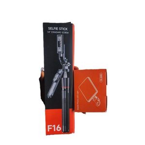 F16 Selfie Stick with a 1/4" standard screw and a accompanying VL-60BI Mobile Phone LED Light box