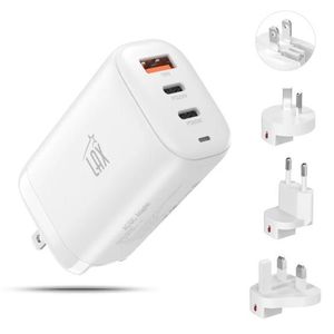 LAX 65W Wall Charger with One  USB-C, and Travel Pouch