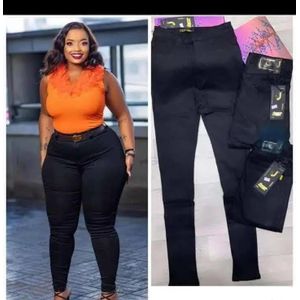 Top Quality High-Waist Ladies Jeans- Black