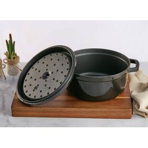Radiance 24cm Enamelled Black Dutch Oven