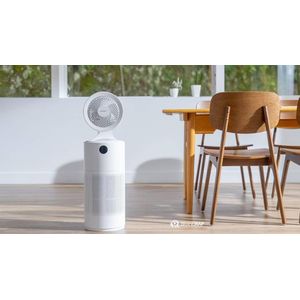 Secure 4-in-1 Filter Electric Fan – Air Cooler, Fan, Air Purifier & Humidifier with LED Light