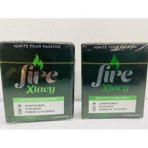 Fire  Xtacy Male Condom- 6 Packs of 3's