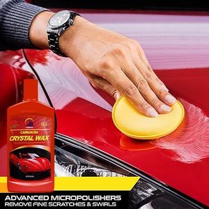 500ml Carnauba Crystal Car Wax Motor Polish - Advanced Vehicle Scratch & Swirl Remover Detailing Shining Liquid Car wax motor polish scratch remover for cars car shining wax auto scratch remover