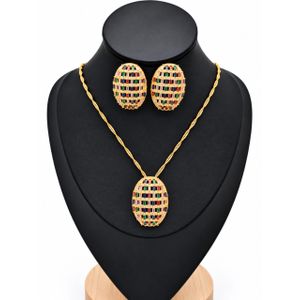 Oasis Horizon Zirconia Desert Sunset Luxury Jewelry Suite