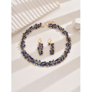 Fashion Jewerly Luxury Royal Blue jewelry set