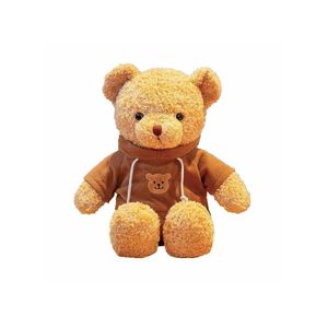TodyJeyHo Teddy Bear Stuffed Animals, Soft Plush Cute Teddy Bear, with Hoodie Doll for Boys Girls , a birthday present(Brown)