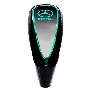 Touch Activated Multi-color Gear Shift Knob LED Light Car Logo Mercedes Benz