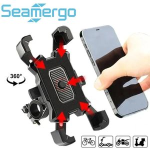 360° Rotatable Anti-Shake Bike Phone Holder Universal Motorcycle Phone Mount