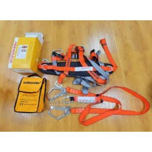 Workman Full Body Safety Harness Belt with Double Lanyard & Scaffolding Hooks