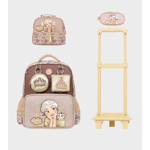 Glossy Bird 4-in-1 little princess trolley bag set 