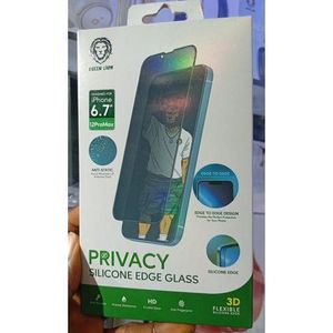 GREEN LION 3D Privacy Silicone Edge Glass for iPhone 12 Pro Max (6.7")