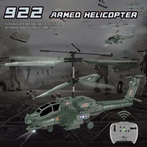 2.5CH Electric RC Apache Helicopter LED Lights Auto Forward Built-in Gyro Indoor/Outdoor Fun Ready-to-Go Kids Toy Gift