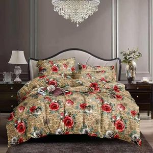 LUXURY COTTON  FLORAL BEDSHEET SET With 2 Pillowcases(Soft Bedding)