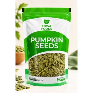 FOWA FOODS PUMPKIN SEEDS 250G (Organic) Rich in Zinc & Magnesium 