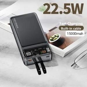 15,000mAh 22.5W Fast Charging Digital Power Bank