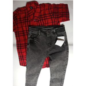  Boys Red  Shirt and jean Trouser 